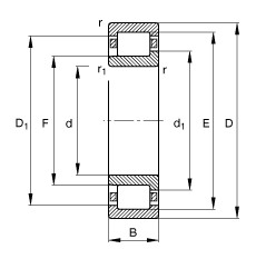 Bearing NJ421-M1 FAG