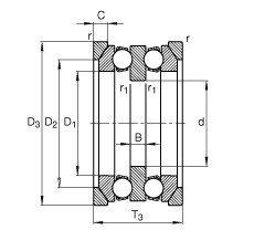 Bearing 54315 + U315 FAG