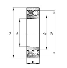 Bearing 2212-K-2RS-TVH-C3 FAG
