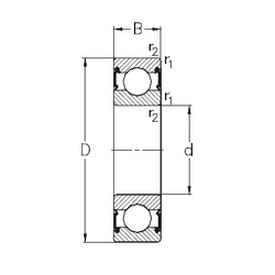 Bearing 6306-RS2 NKE
