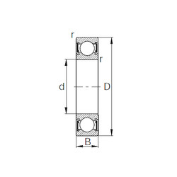 Bearing 6301UU KBC