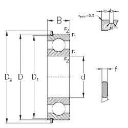 Bearing 6314-NR NKE