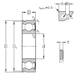 Bearing 6311-Z-NR NKE