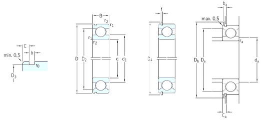 Bearing 6308N SKF