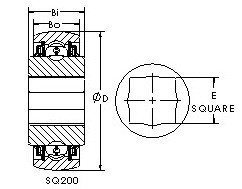 Bearing SQ208-100 AST