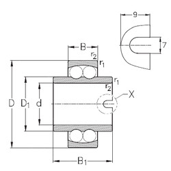 Bearing 11307 NKE