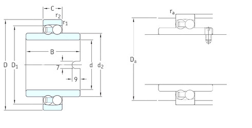 Bearing 11212TN9 SKF