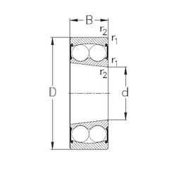 Bearing 2205-K-2RS NKE
