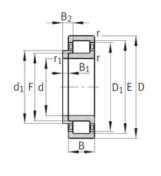 Bearing NJ248-E-M1+HJ248-E FAG