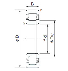 Bearing NUP 421 NACHI