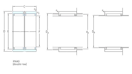 Bearing RNAO45x62x40 SKF