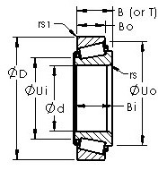Bearing LM603049A/LM603014 AST
