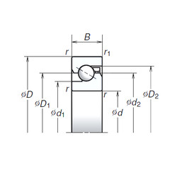 Bearing 55TAC120B NSK
