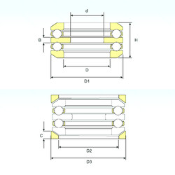 Bearing 54306 U 306 ISB