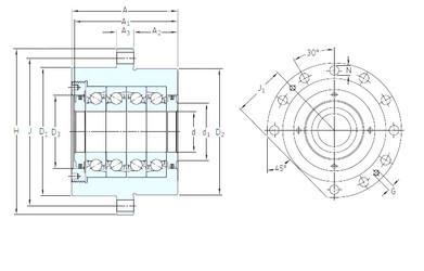 Bearing BSQU 220 TFT SNFA