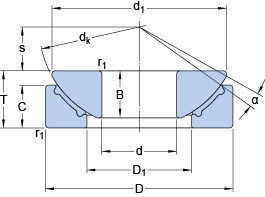 Bearing GX 120 F SKF