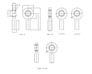 Bearing SAL70ES-2RS SKF
