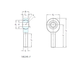 Bearing SALKB22F SKF