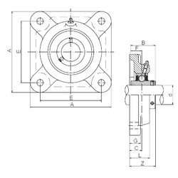 Bearing UCFX07 ISO