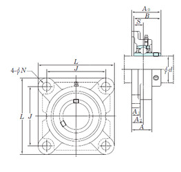 Bearing UCFX09-28E KOYO