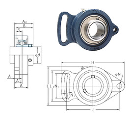 Bearing UCFA209-28 FYH