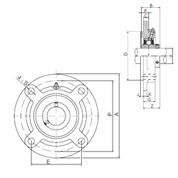 Bearing UCFC214 ISO