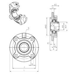 Bearing UCFC213 SNR