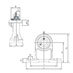 Bearing UCPH206 NACHI