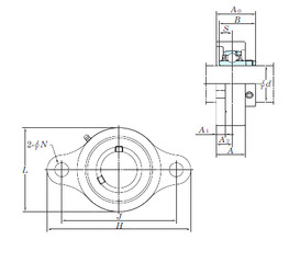 Bearing UCSFL207H1S6 KOYO
