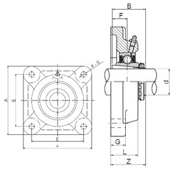 Bearing UKF216 ISO