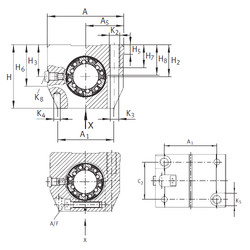 Bearing KGNS 50 C-PP-AS INA