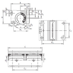 Bearing KTNO 16 C-PP-AS INA