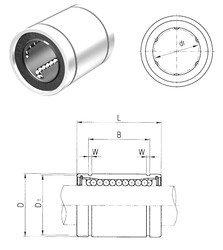 Bearing LME25UU Samick