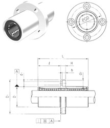 Bearing LMEFM20UU Samick