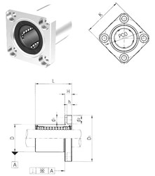 Bearing LMEK8UU Samick