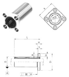 Bearing LMEK50L Samick