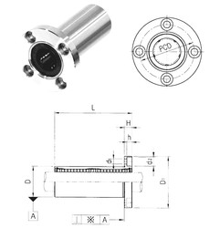 Bearing LMF6LUU Samick