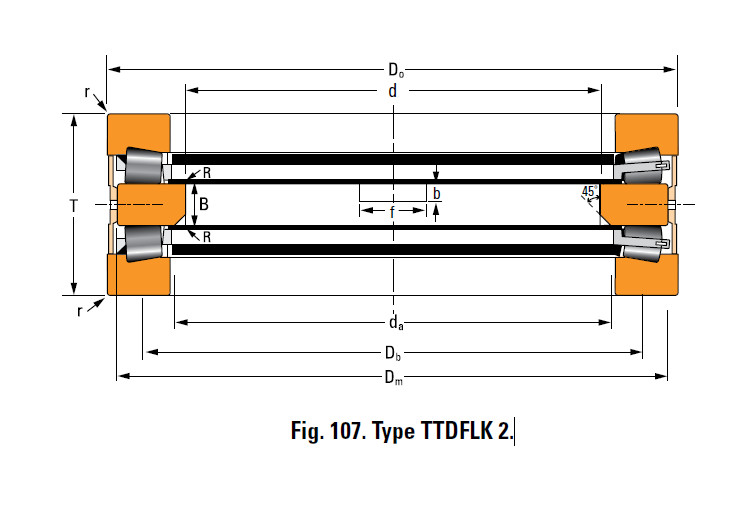 Bearing H21033B4 Thrust Race Double