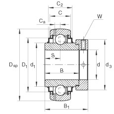 Bearing GNE50-KRR-B INA