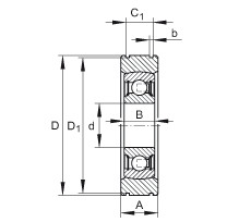 Bearing BE40 INA