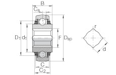 Bearing VK100-208-KTT-B-AH10 INA