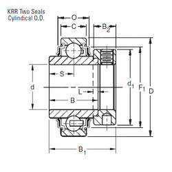 Bearing E60KRR Timken