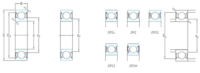 Bearing 61902-2RZ SKF