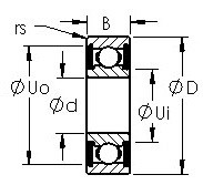 Bearing 637H-2RS AST