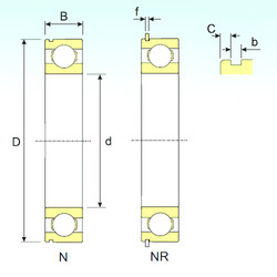 Bearing 6022 NR ISB
