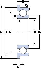 Bearing W 61907 R SKF