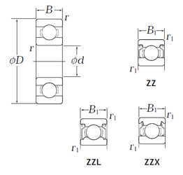 Bearing EE2S ZZ KOYO