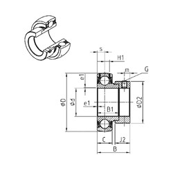 Bearing ES212G2 SNR