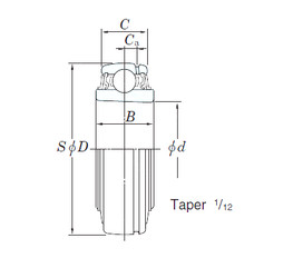 Bearing UKX13 KOYO