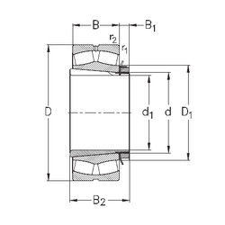 Bearing 239/670-K-MB-W33+OH39/670-H NKE